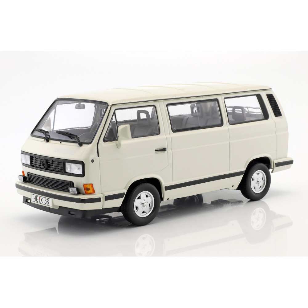 188541 1/18 VOLKSWAGEN T3 MULTIVAN MINIBUS WHITE STAR 1992 WHITE
