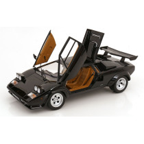 New KK-SCALE LAMBORGHINI COUNTACH LP 5000S 85 1:12 Model Car BLACK KKDC120143