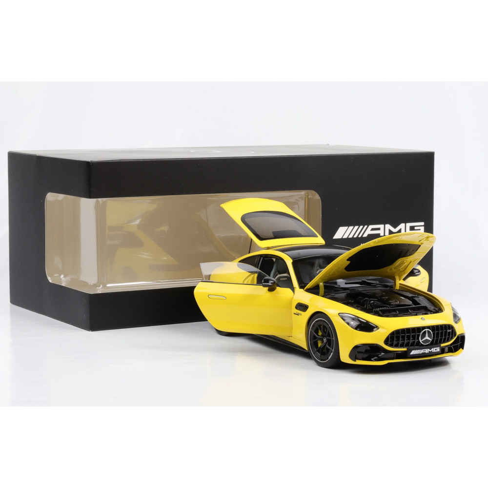 New NZG MERCEDES AMG GT43 C192 2024 1:18 Model Car YELLOW B66960587