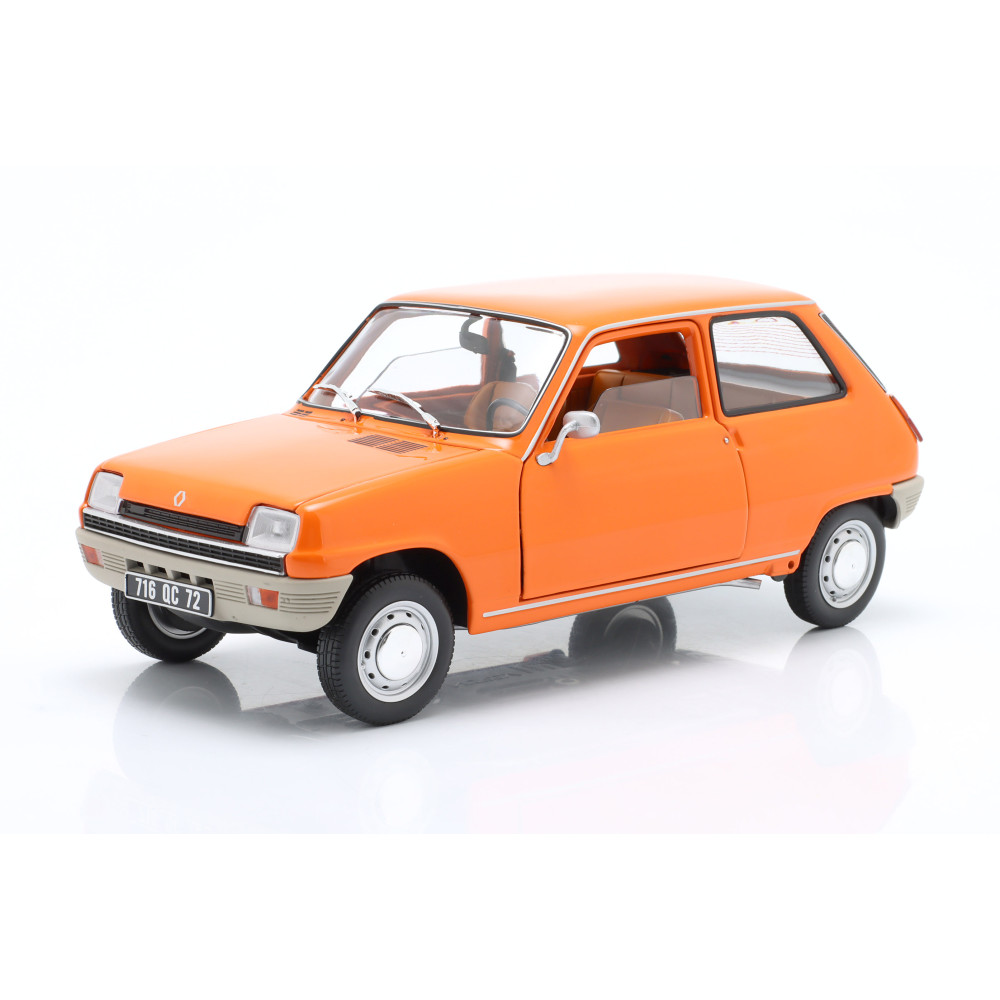 New Norev Renault 5 1972 1:18 Model Car Orange 185381