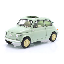 New Kyosho FIAT 500 D CABRIOLET 1960 1:18 Model Car GREEN 08966LG