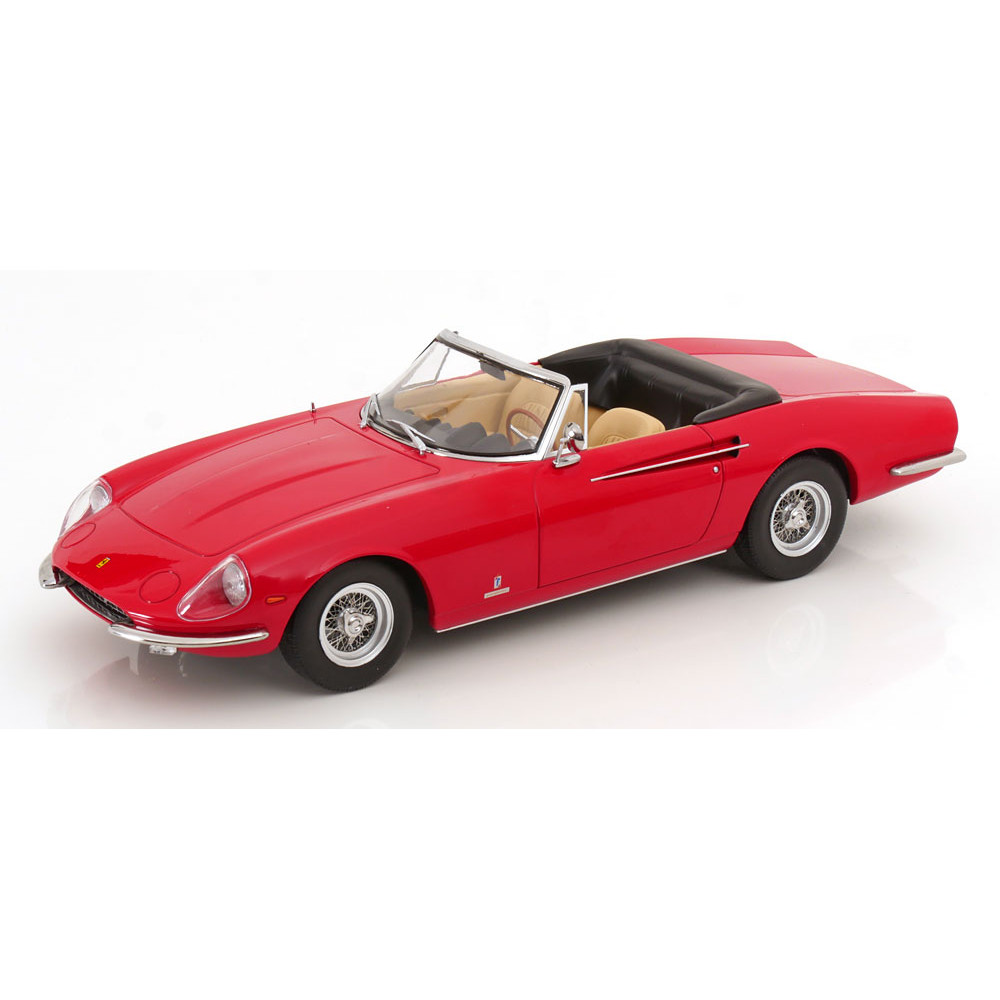 New KK-SCALE FERRARI 365 SPIDER 1966 1:18 Model Car RED KKDC180053