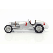 New CMC Mercedes Benz W125 GP Donington 3 1937 1:18 Model Car Silver M115