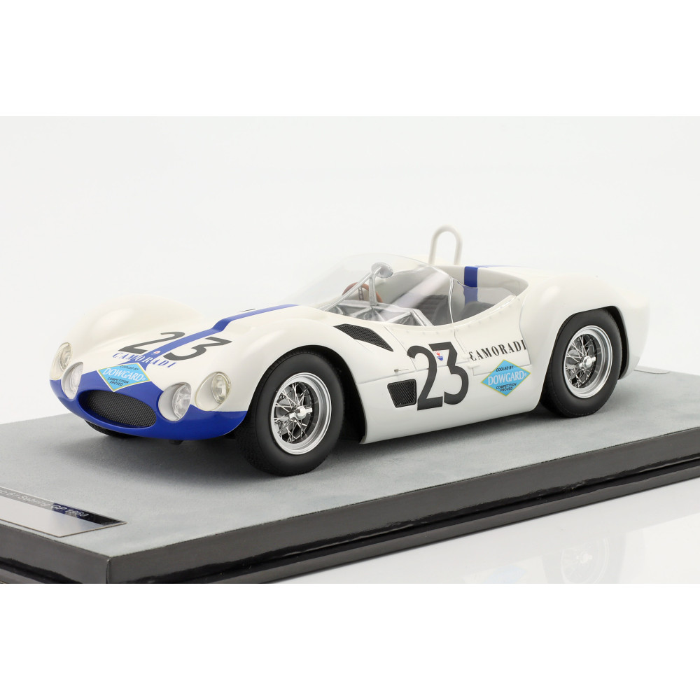 New Tecnomodel Maserati Birdcage Tipo 61 23 1960 1:18 Model Car White TM18-276E
