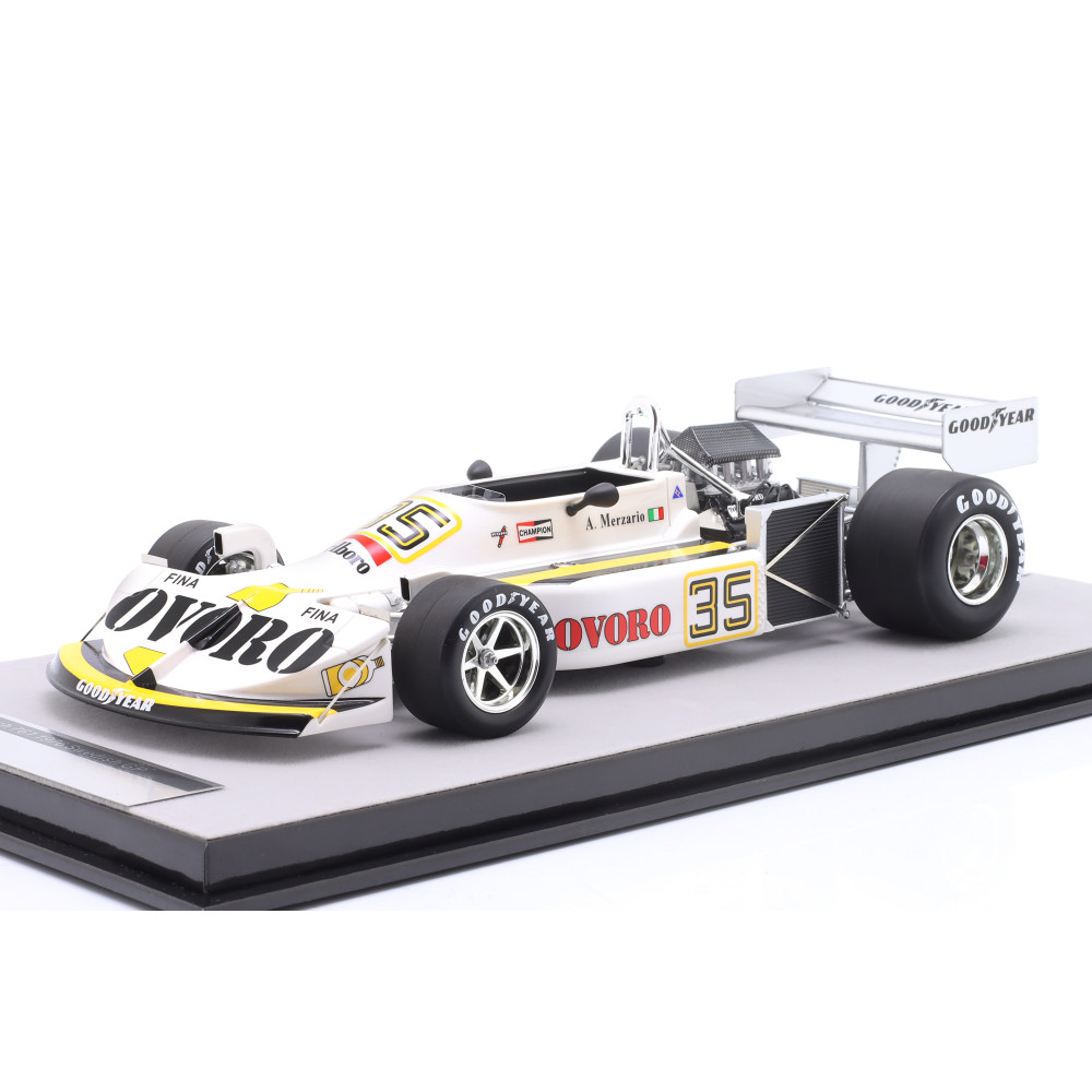 New Tecnomodel March 761 35 SWEDEN GP 1976 1:18 Model Car White TM18-222E