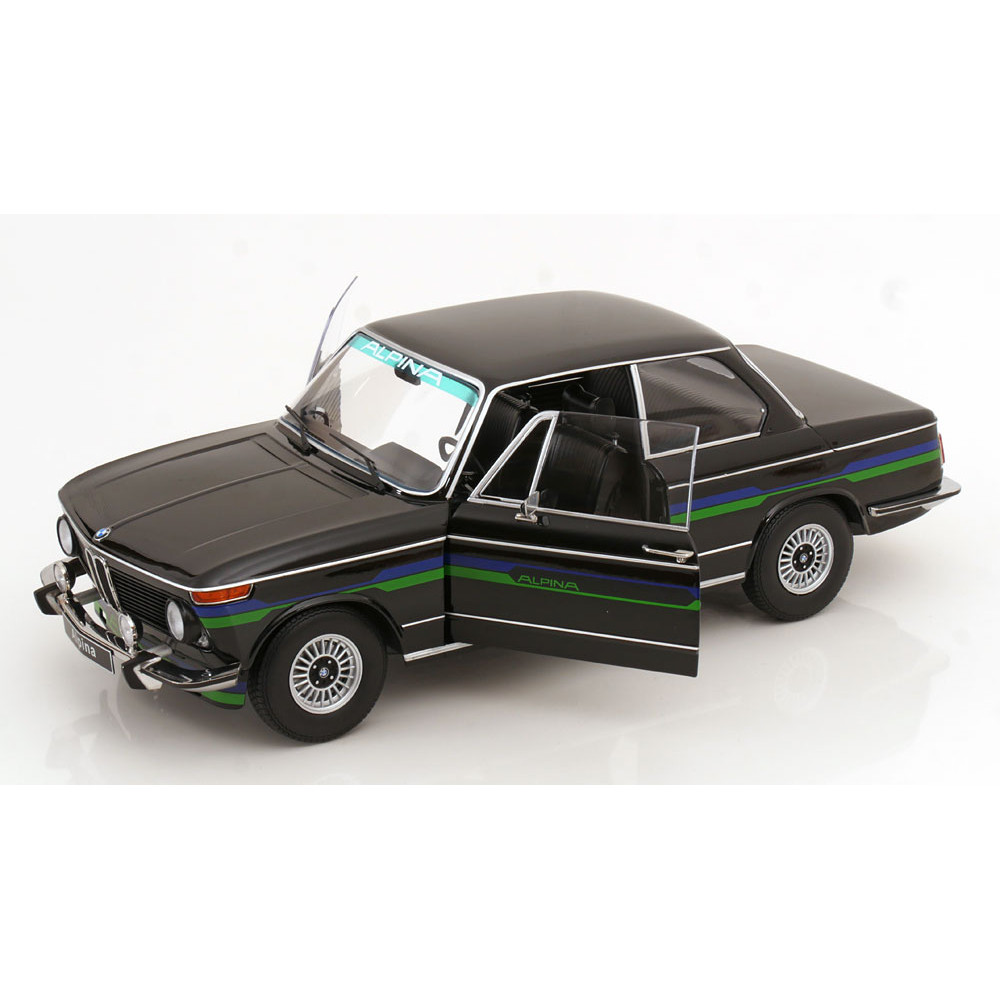 New KK-SCALE BMW 2002 ALPINA 2 SERIES 1974 1:12 Model Car BLACK KKDC120105
