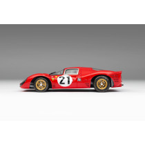 New Amalgam Ferrari 330 P4 21 24h Le Mans 1967 1:18 Model Car Red M5933