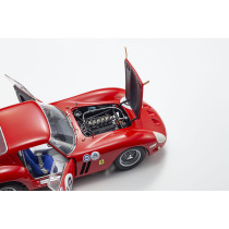 New KYOSHO FERRARI 250 GTO NART N18 3h 1963 1:18 Model Car RED 08438F