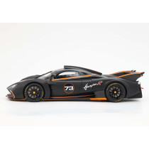 New BBR PAGANI HUAYRA R N73 RACING 2021 1:18 Model Car BLACK P18218D
