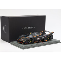 New BBR PAGANI HUAYRA R N73 RACING 2021 1:18 Model Car BLACK P18218D