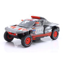 New SPARK AUDI E-TRON RS N211 DAKAR 2023 1:18 Model Car GREY 18S790