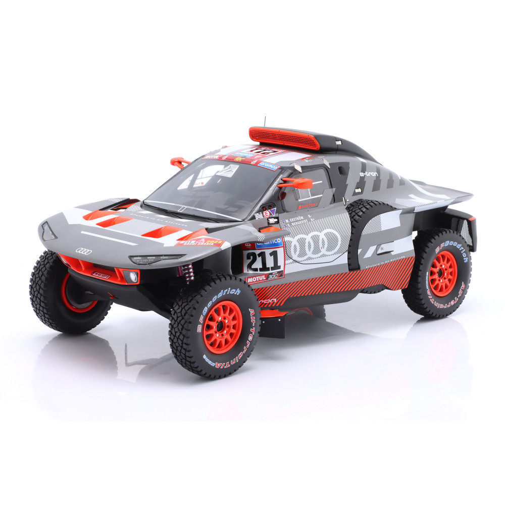 New SPARK AUDI E-TRON RS N211 DAKAR 2023 1:18 Model Car GREY 18S790