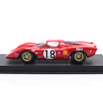 New TOP MARQUES FERRARI 312P 3.0 V12 SEFAC 1969 1:18 Model Car RED TOP130A