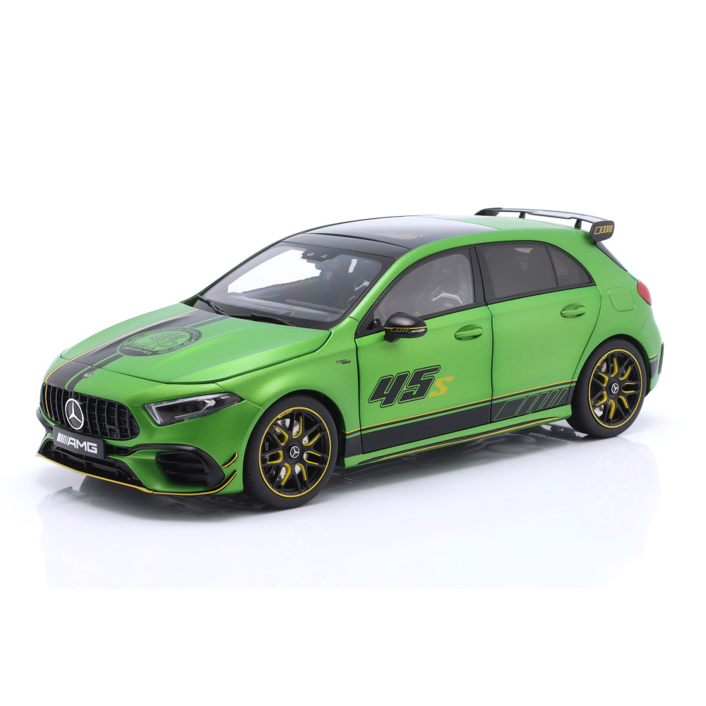 New Nzg MERCEDES BENZ A45S 4-MATIC AMG 2023 1:18 Model Car GREEN 1069/01