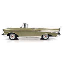 New AUTOWORLD Chevrolet Bel Air Convertibl 1957 1:18 Model Car Green AW306