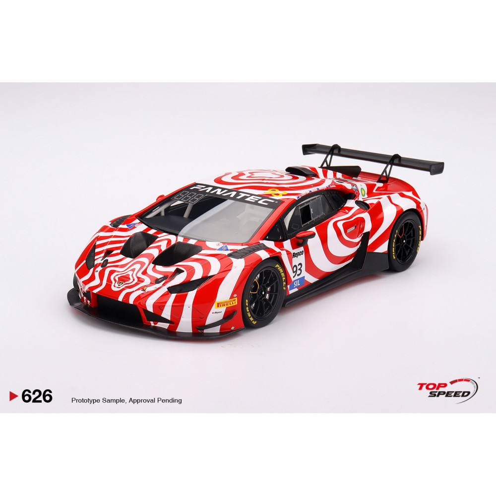 New TrueScale LAMBORGHINI HURACAN GT3 EVO 2024 1:18 Model Car WHITE TS0626