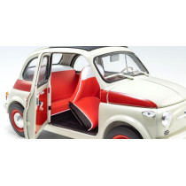 Kyosho FIAT 500 SPORT 1958 1:18 Model Car WHITE