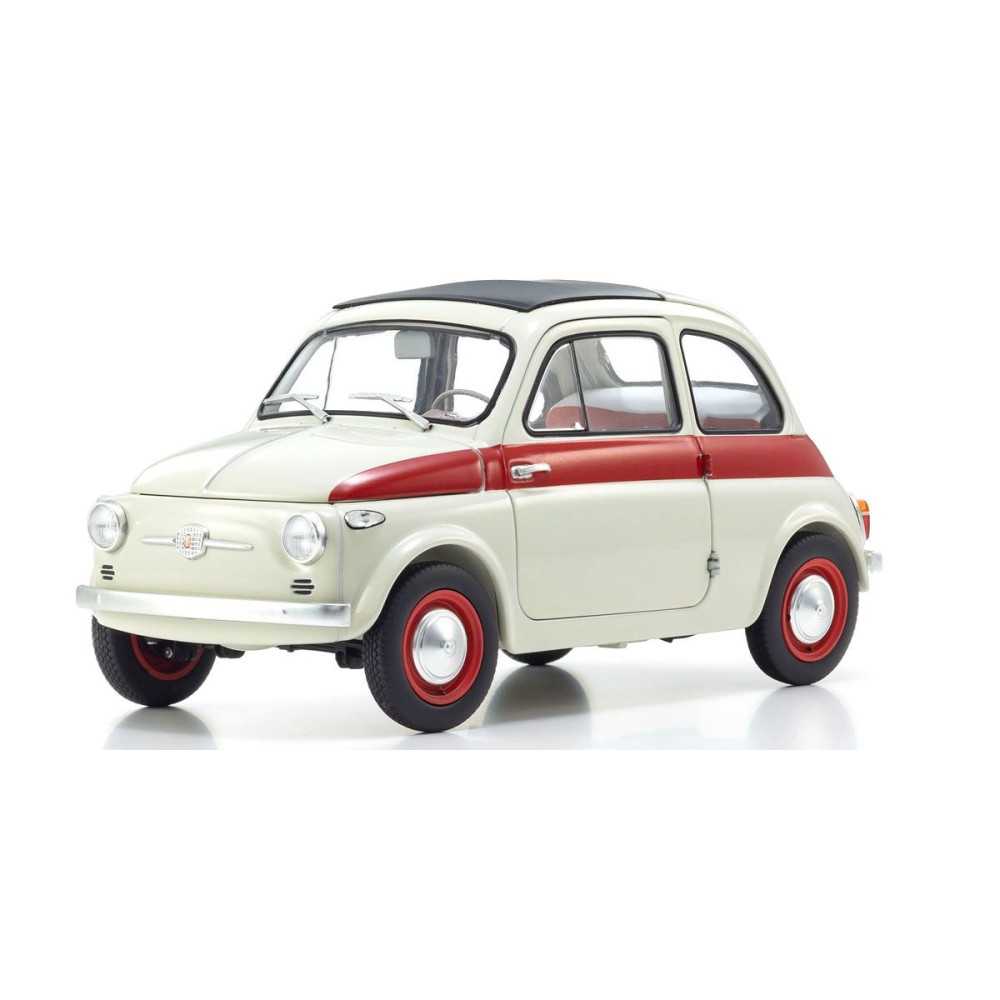 Kyosho FIAT 500 SPORT 1958 1:18 Model Car WHITE