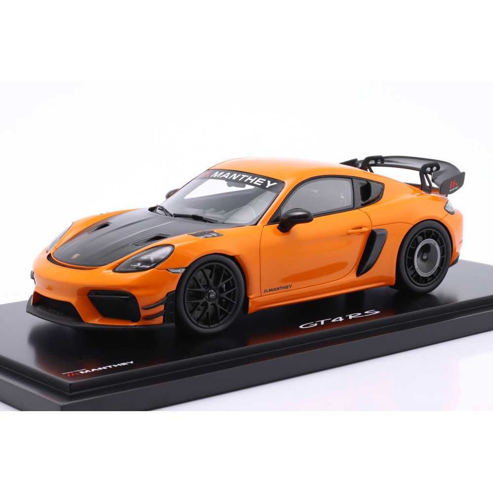 Spark PORSCHE 718 982 CAYMAN GT4 RS 2024 1:18 Model Car ORANGE