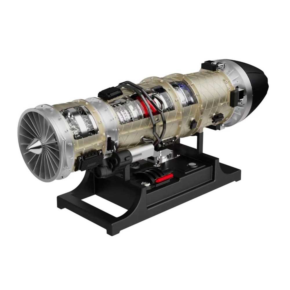 Teching Small Bypass Turbofan Engine Model Kit Motor