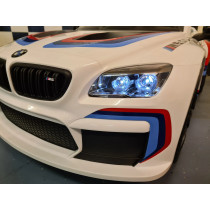 BMW M6 GT3 Electric Ride-On Car with 2.4G RC - White Racing Fun