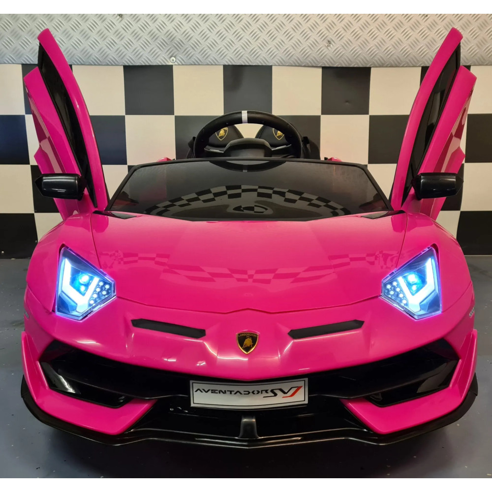 12V Pink Lamborghini Aventador Children’s Electric Car Stylish Ride