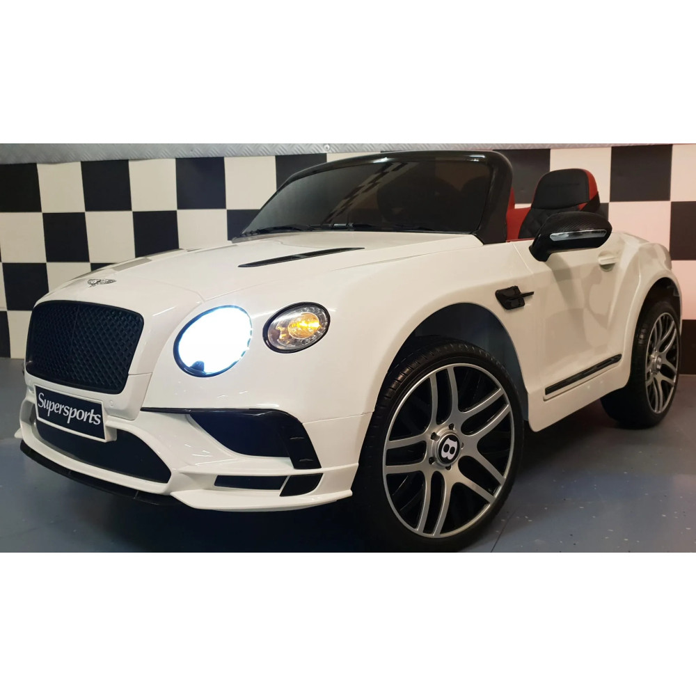 Bentley Continental 12V Battery Children Car 1.5 Person Ride-On White