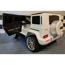 Ride in Luxury with the 24-Volt Mercedes G63 for Two Person White