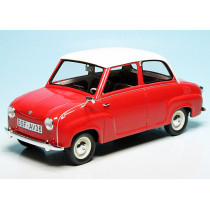 0097 Goggomobil Limousine, rot-weiss 1:18