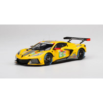 New TrueScale Chevrolet C8.R 63 24H 2021 1:18 Model Car Yellow TS0380