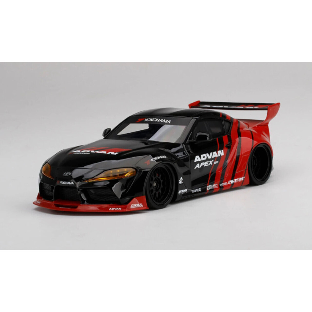 New TrueScale Pandem Toyota GR Supra V1.0 2019 1:18 Model Car Black TS0358