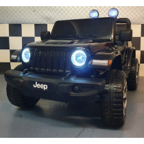Jeep Wrangler battery children’s car 12 volt 4 wheel drive RC Black